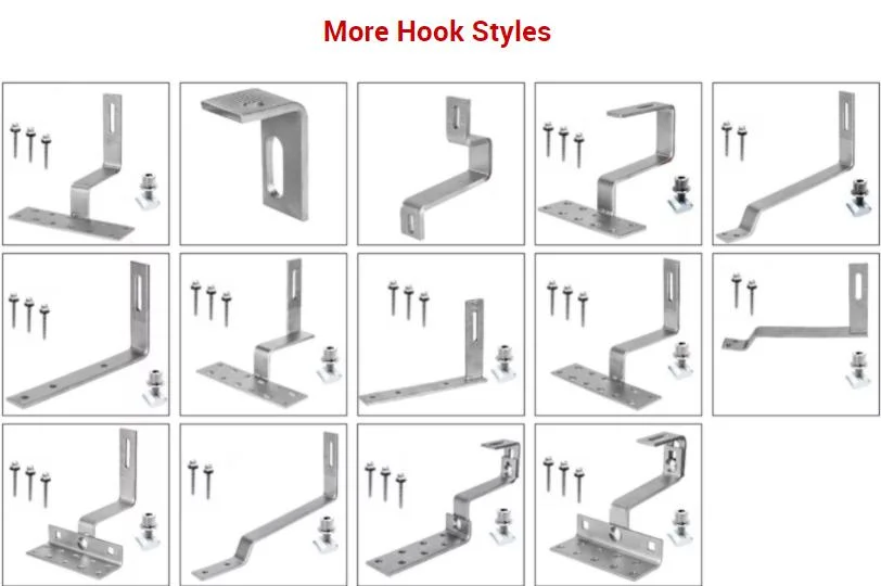 Solar Mounting Bracket Fixing Accessories for Roof PV Mounting Stainless L Feet