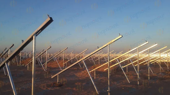 Sistema di montaggio solare in alluminio di progettazione di prodotti fotovoltaici economici per montaggio a terra